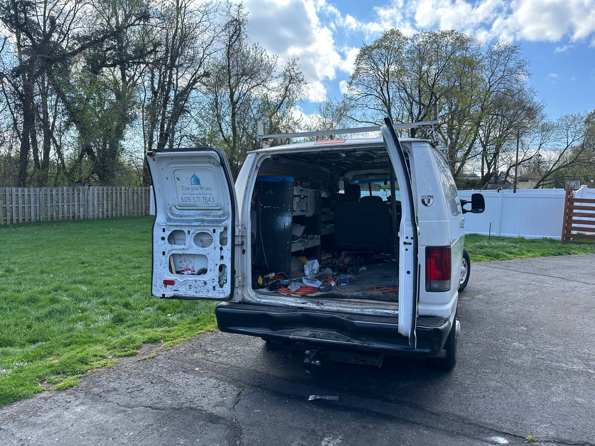 The5thwall company vehicle — fully outfitted for Central NJ job sites