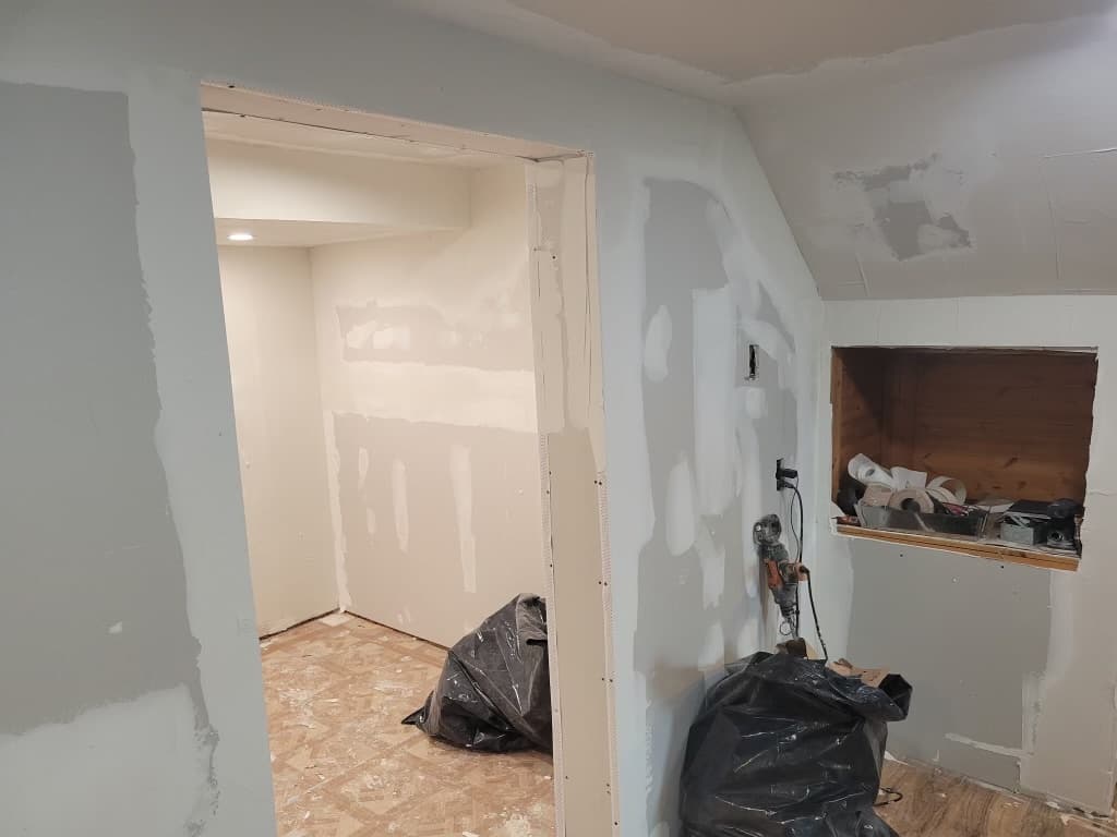 Residential Basement — Full Remodel — before renovation