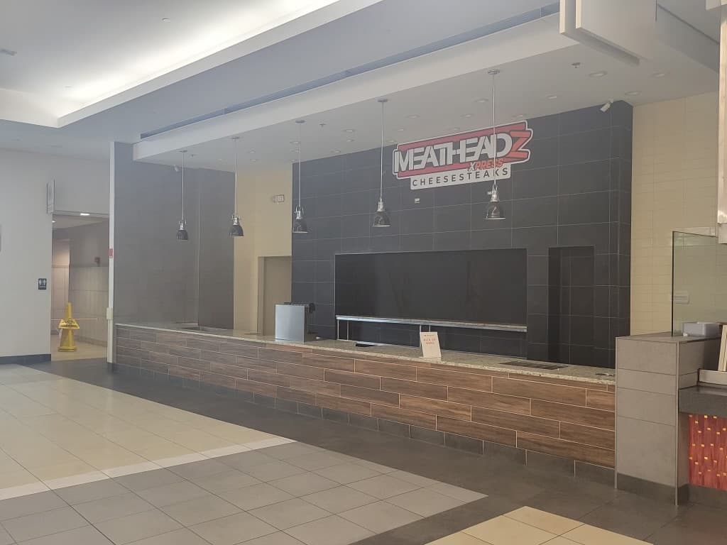 Meatheadz commercial kitchen — signage installed, nearing opening